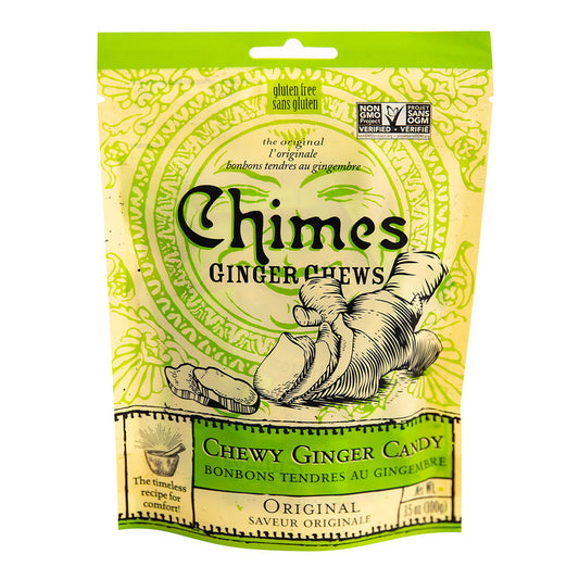 Wholesale Chimes Original Ginger Chews 3.5 Oz Pouch- Bulk