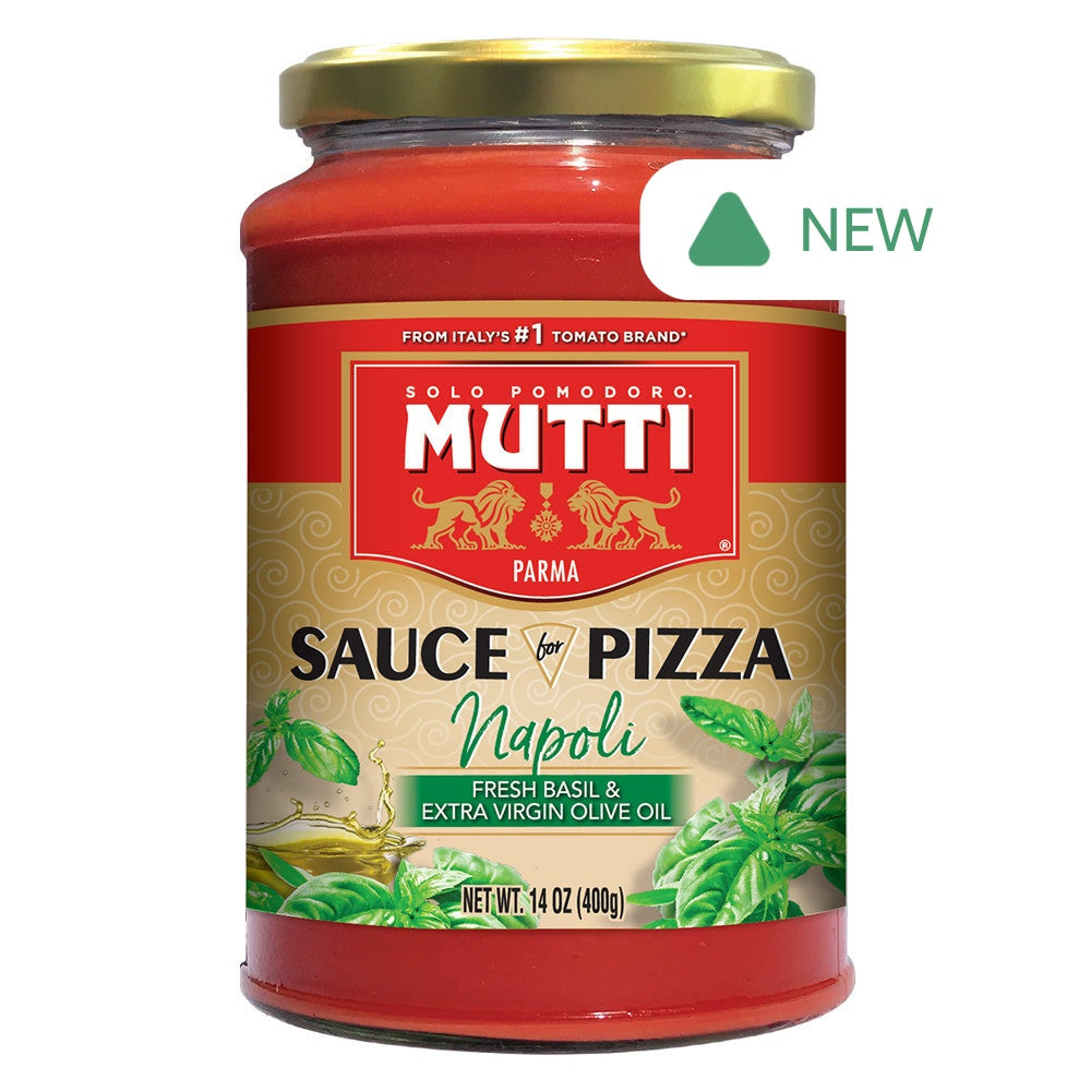 Wholesale Mutti Fresh Basil & Evoo Napoli Pizza Sauce 14 Oz Jar- Bulk