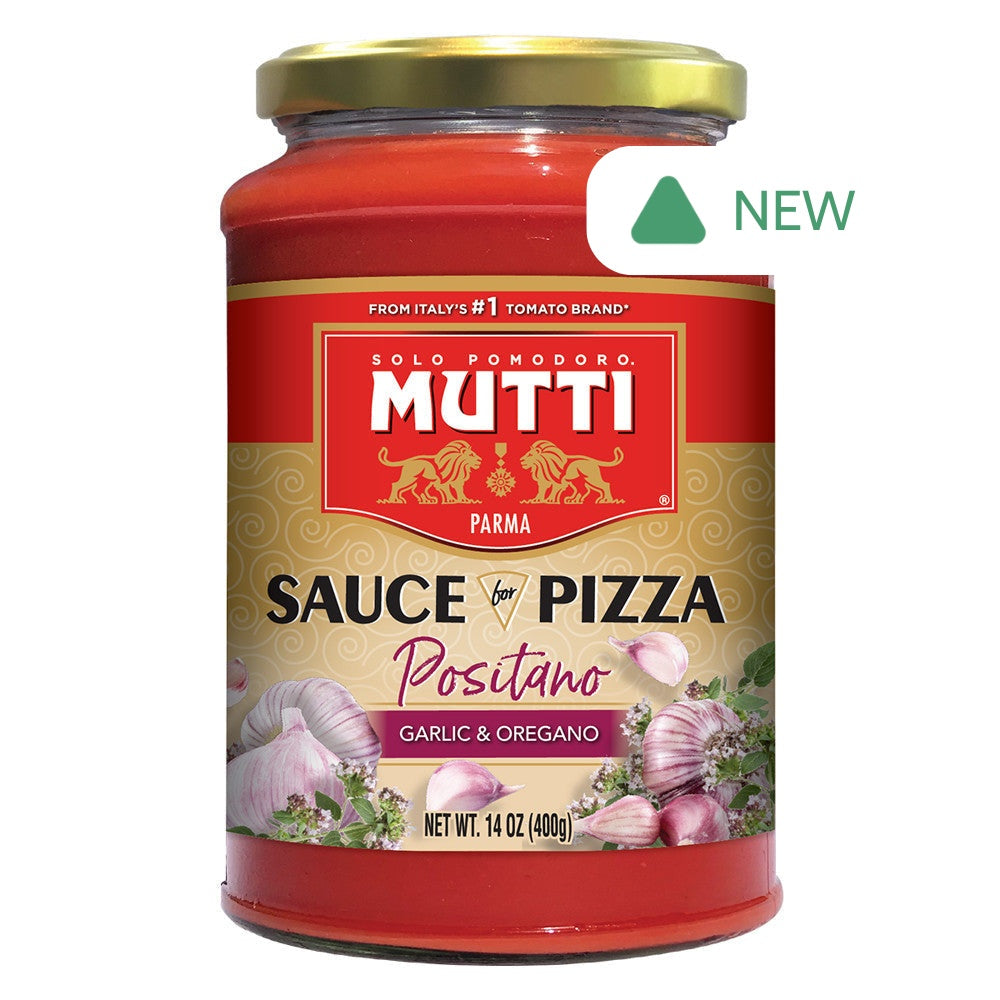 Wholesale Mutti Garlic & Oregano Positano Pizza Sauce 14 Oz Jar- Bulk