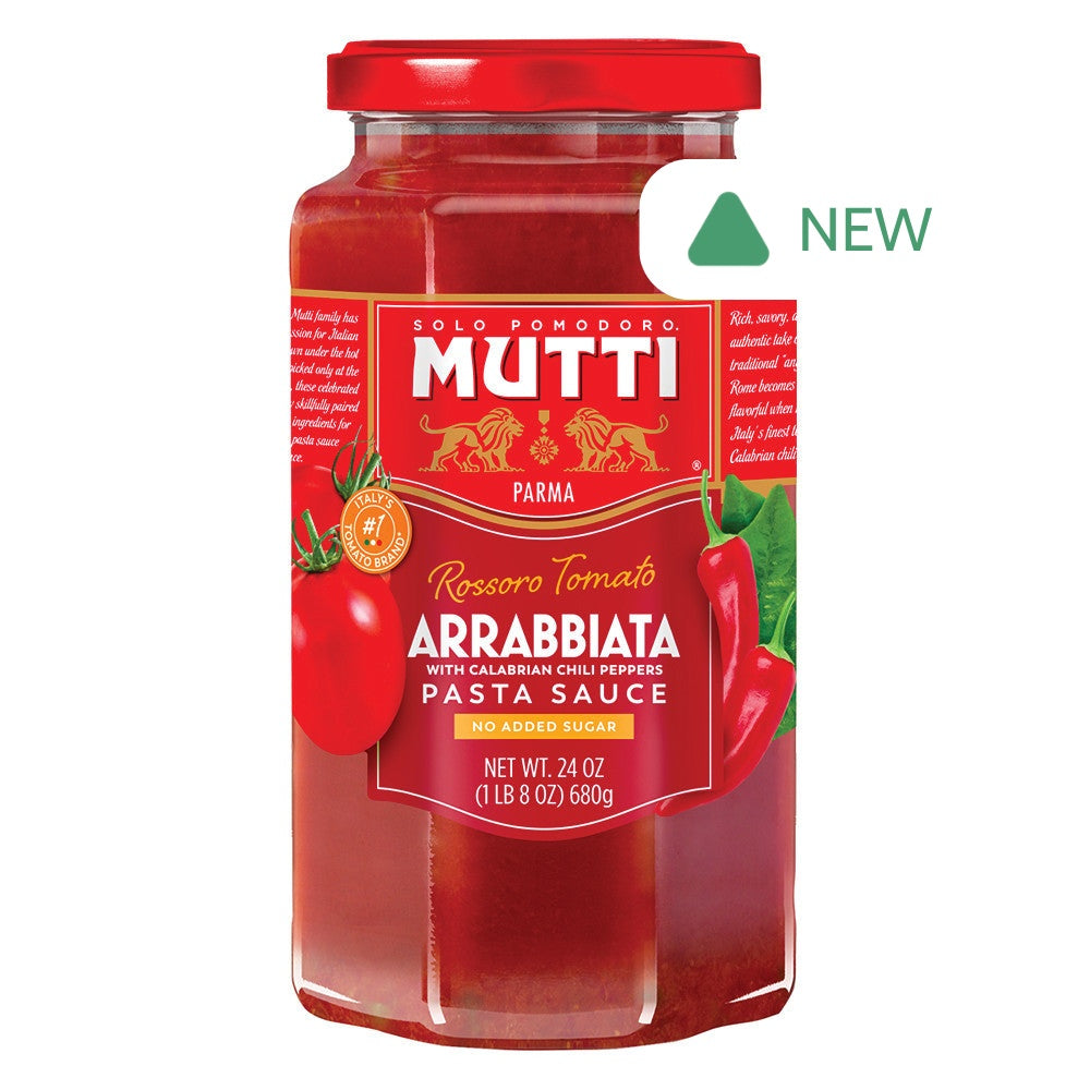 Wholesale Mutti Arrabbiata Pasta Sauce With Calabrian Chili Peppers 24 Oz Jar- Bulk
