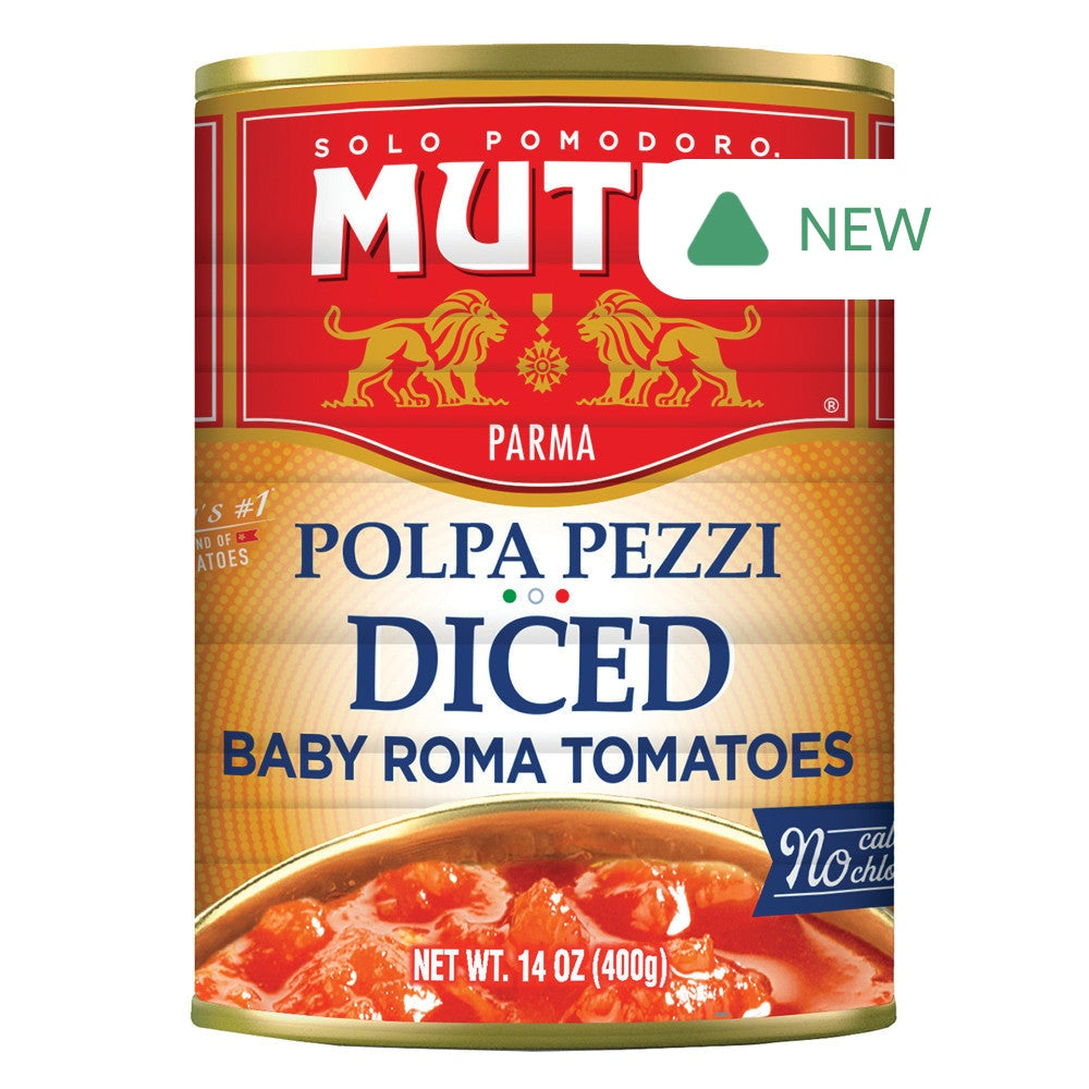Wholesale Mutti Diced Baby Roma Tomatoes 14 Oz Jar- Bulk