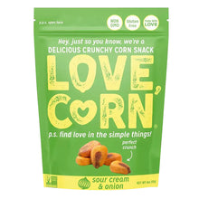 Wholesale Love Corn - Sour Cream And Onion Pouch - 4Oz- Bulk