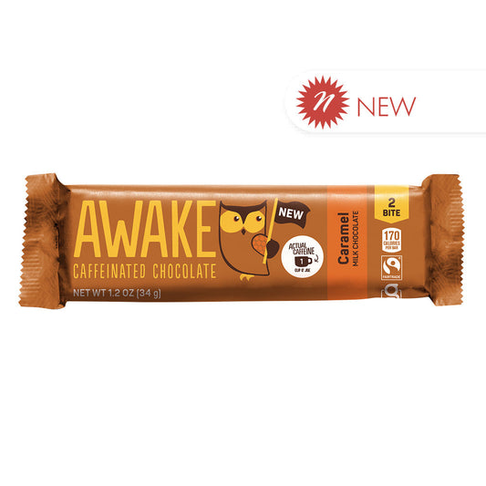 Wholesale Awake - Bar - Caramel Milk Chocolate - 1.2Oz - 20Ct- Bulk