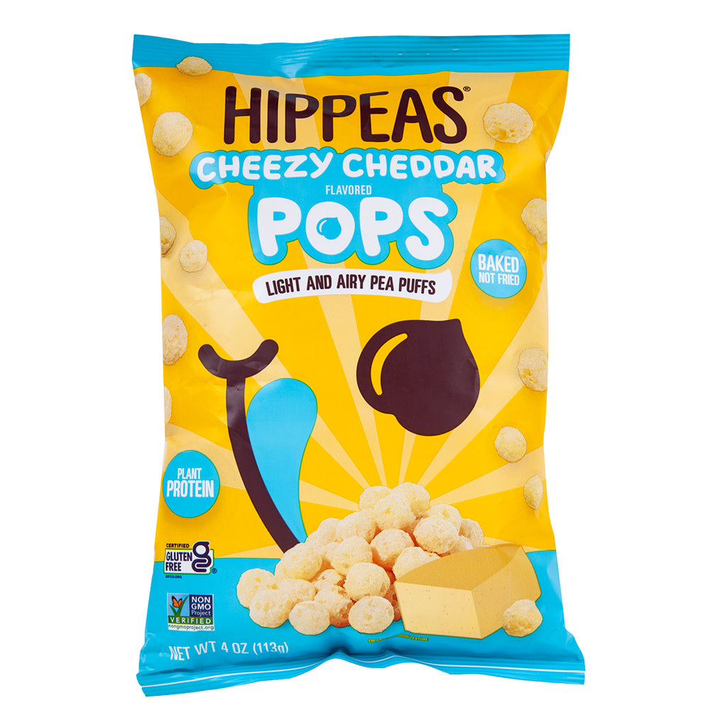 Wholesale Hippeas Cheezy Cheddar Pops 4 Oz Bag- Bulk