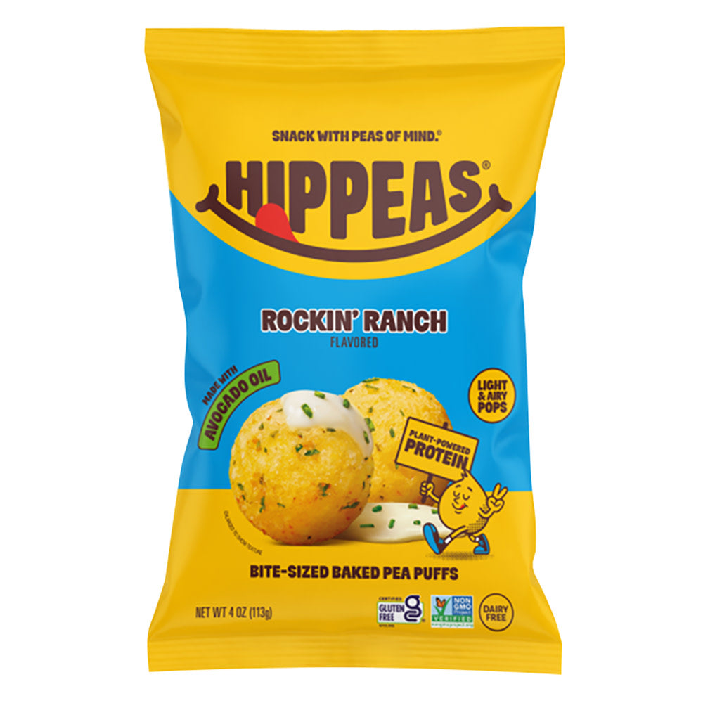 Wholesale Hippeas - Bite Size Chickpe Puffs - Rock Ra - 4Oz - Pk12- Bulk