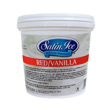 Wholesale Satin Ice Red Rolled Fondant- Bulk