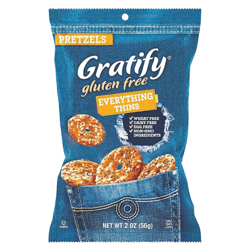 Wholesale Gratify On The Go Everything Thins Pretzels 2 Oz Bag- Bulk