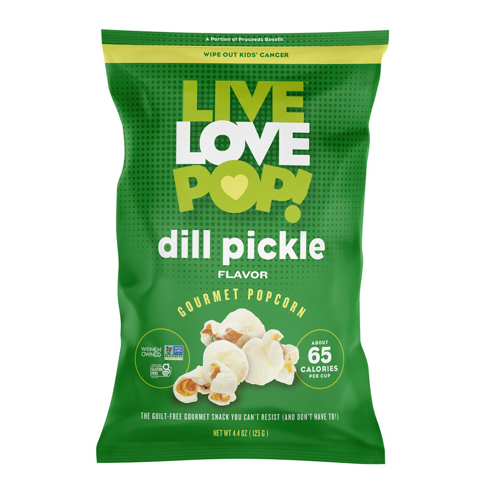 Wholesale Live Love Pop! Dill Pickle Popcorn 4.4 Oz Bag- Bulk