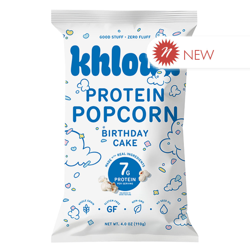 Wholesale Khloud - Protein Popcorn Birthday Cake - 5Oz- Bulk