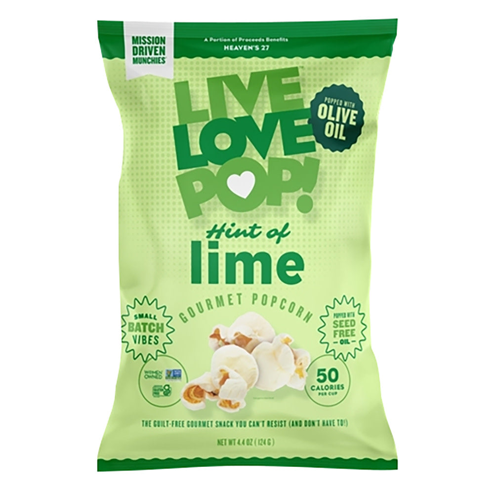 Wholesale Live Love Pop Hint Of Lime Popcorn 4.4 Oz- Bulk