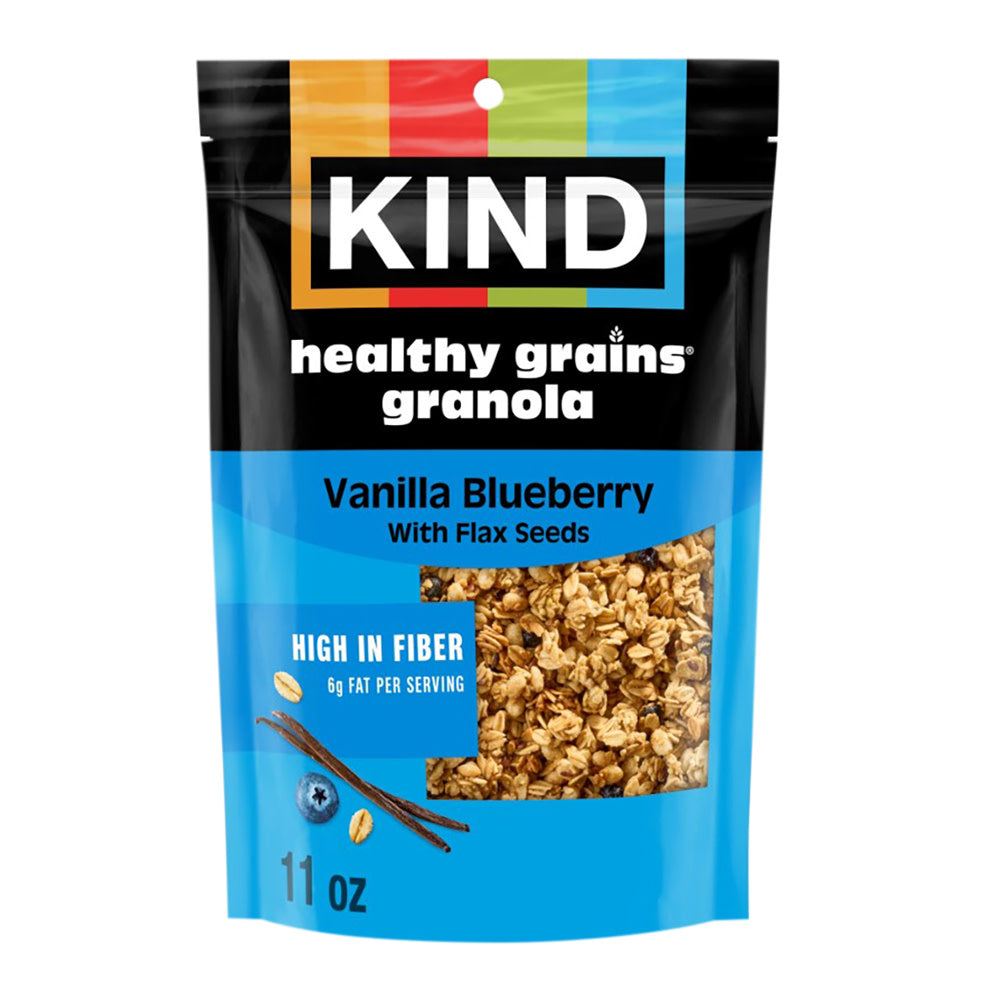 Wholesale Kind Vanilla Blueberry Granola Clusters 11 Oz Pouch- Bulk