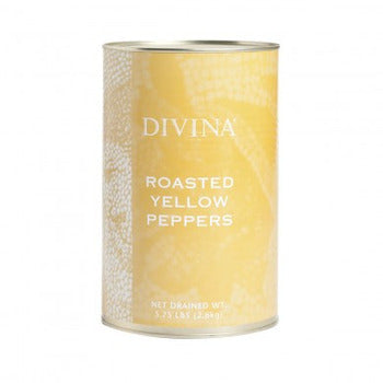 Wholesale Divina Roasted Yellow Peppers 5.75lb- Bulk