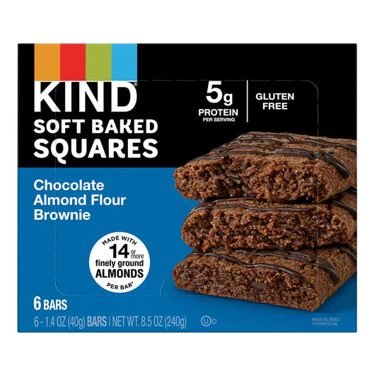 Wholesale Kind Chocolate Almond Flour Brownie 1.4 Oz Bar 6 Count Box- Bulk