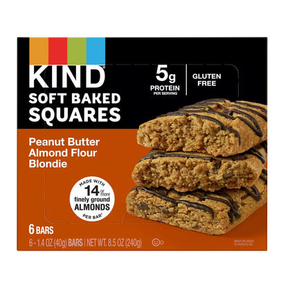 Wholesale Kind Peanut Butter Almond Flour Blondie 1.4 Oz Bar 6 Count Box- Bulk