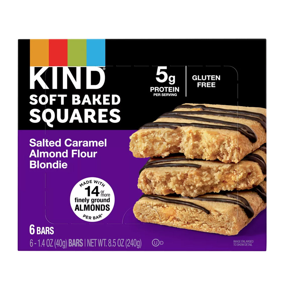 Wholesale Kind Salted Caramel Almond Flour Blondie 1.4 Oz Bar 6 Count Box- Bulk