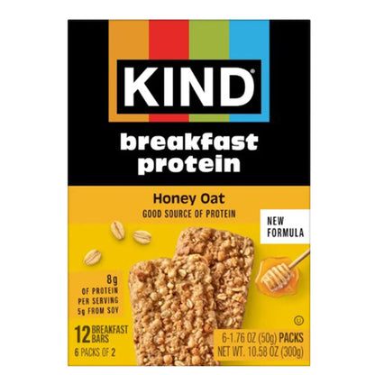 Wholesale Kind - Breakfast Bar - Protein Honey(6Ct) - 10.58Oz- Bulk