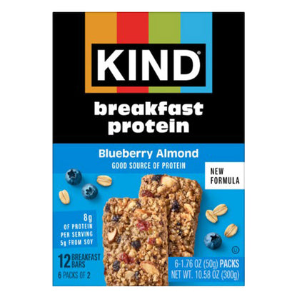 Wholesale Kind - Breakfast Bar - Protein Bluberry(6Ct) - 10.58Oz- Bulk