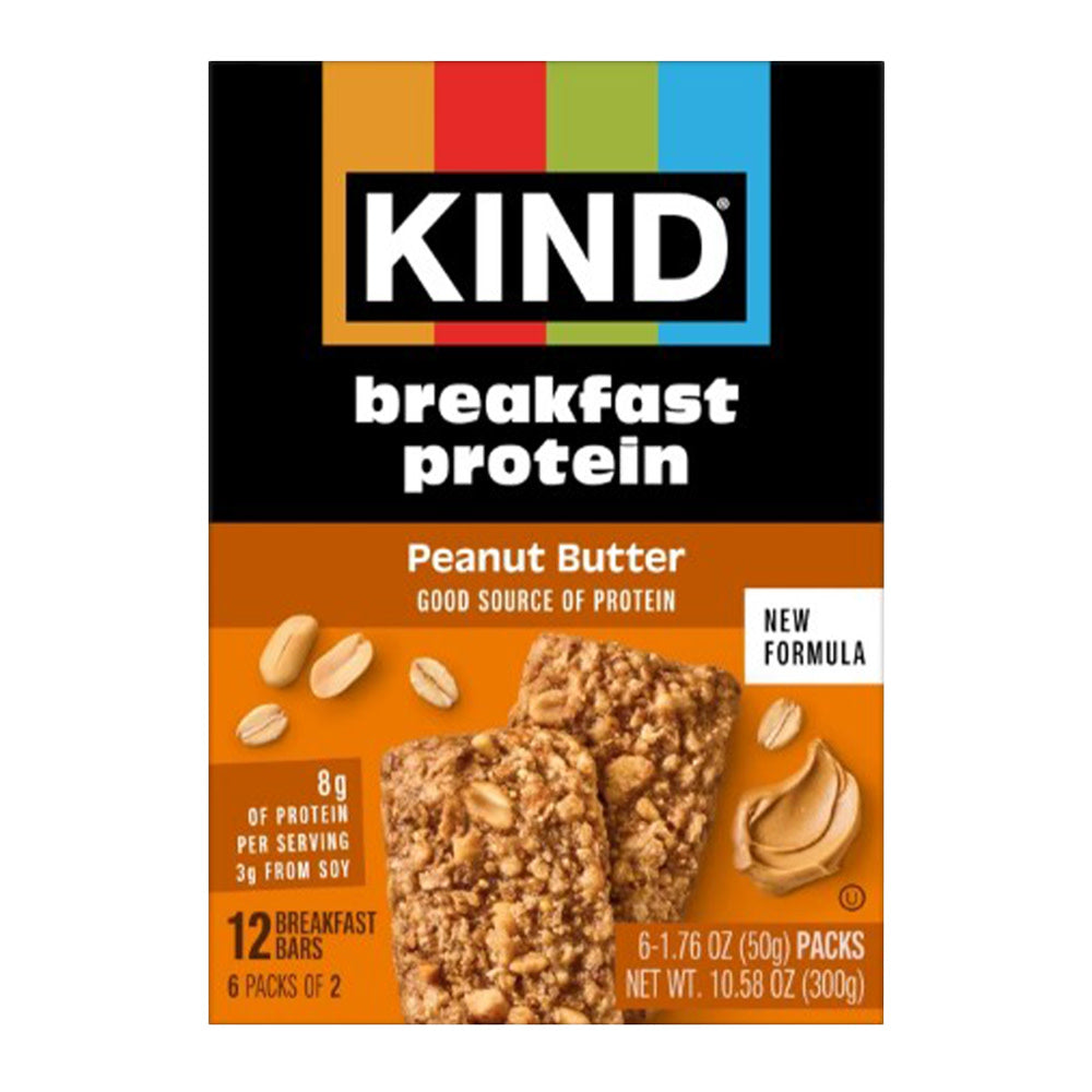 Wholesale Kind - Breakfast Bar - Protein Peanut Btr(6Ct) - 10.58Oz- Bulk