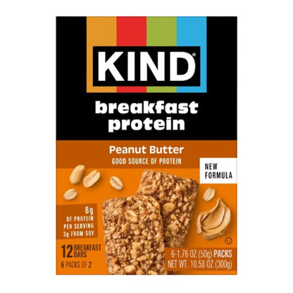 Wholesale Kind - Breakfast Bar - Protein Peanut Btr(6Ct) - 10.58Oz- Bulk