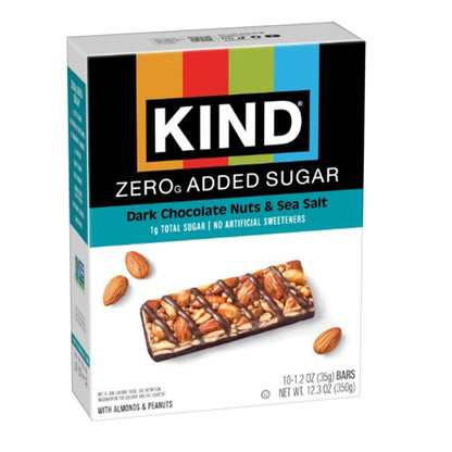 Wholesale Kind - Zero Sugar - Dark Chocolate And Seslt (10Ct) - 12.3Oz- Bulk