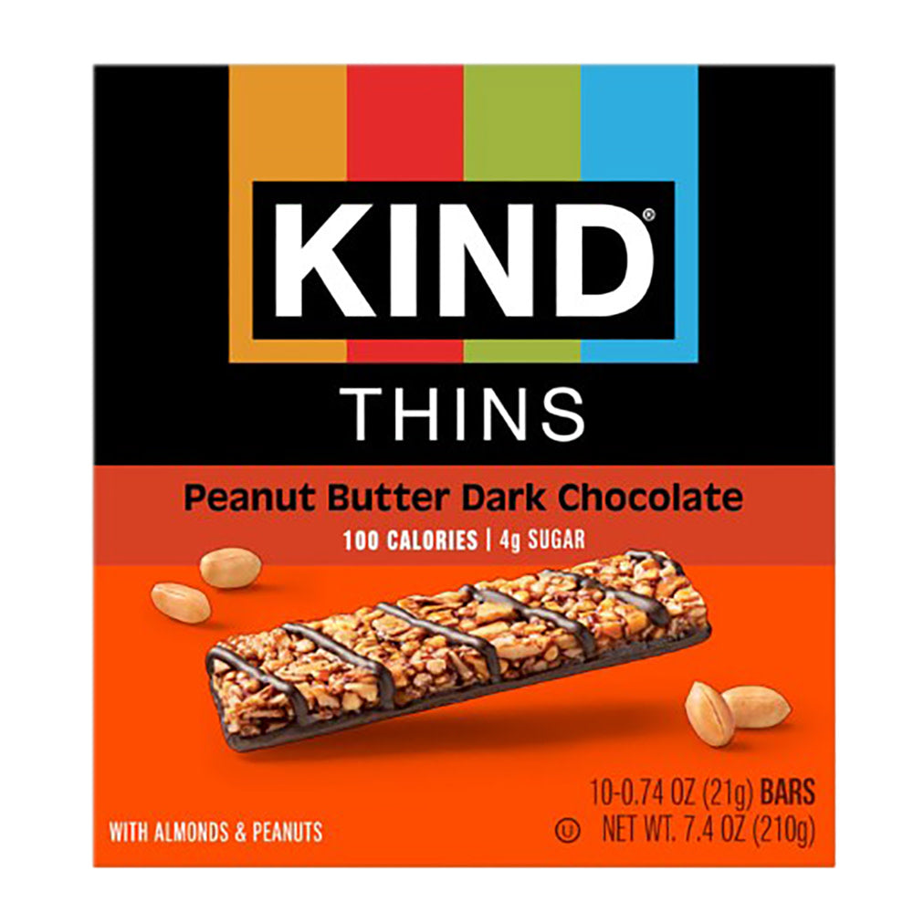 Wholesale Kind Peanut Butter Dark Chocolate Thins 7.4 Oz Box- Bulk