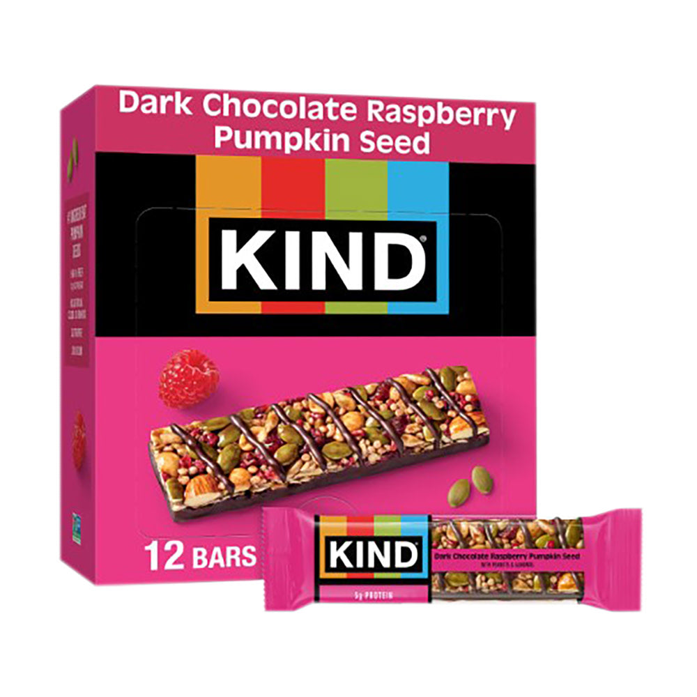 Wholesale Kind Dark Chocolate Raspberry Pumpkin Seed 1.4 Oz- Bulk