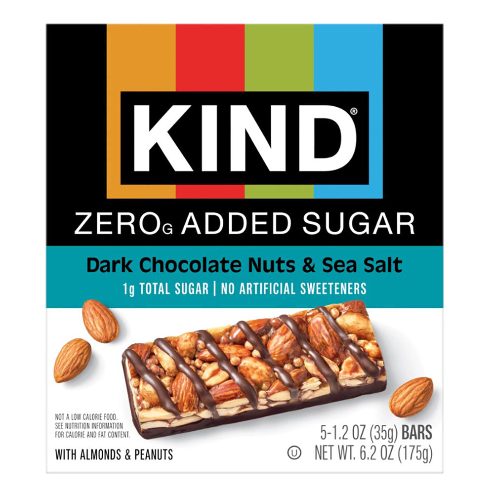 Wholesale Kind Dark Chocolate Nuts & Sea Salt 5 Count 6.2 Oz Box- Bulk