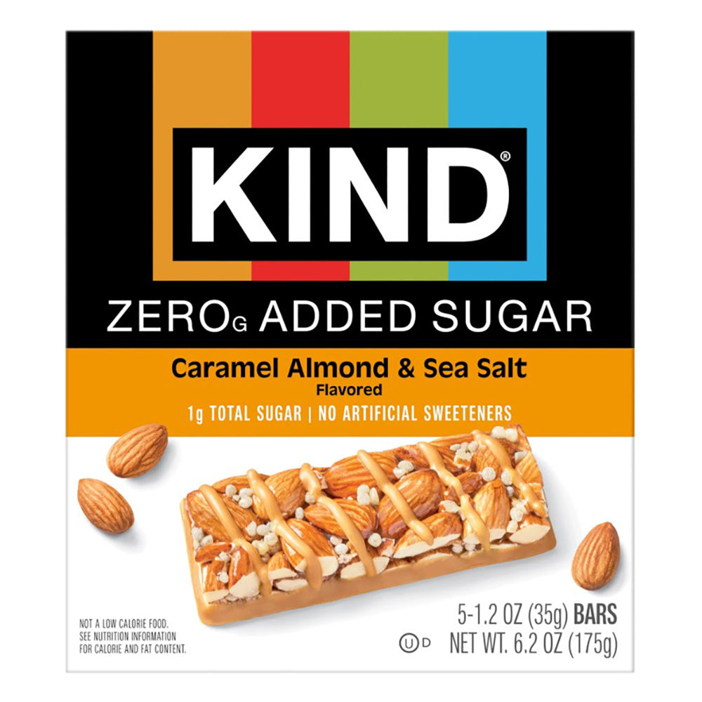 Wholesale Kind Caramel Almond & Sea Salt 5 Count 6.2 Oz Box- Bulk