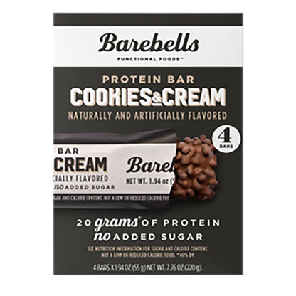 Wholesale Barebells - Cookies&Cream Bars(4Ct) - 7.76Oz- Bulk