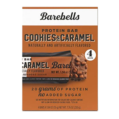Wholesale Barebells - Cookies&Caramel Bars(4Ct) - 7.76Oz- Bulk