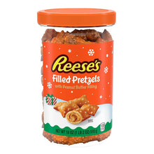 Wholesale Reese'S Holiday Filled Pretzels With Peanut Butter Filling 18 Oz Tub- Bulk