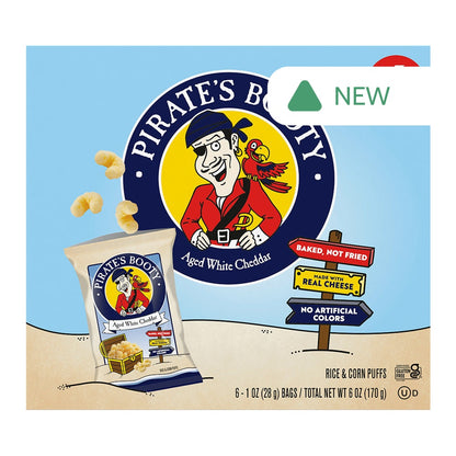 Wholesale Pirate'S Booty - Multipack White Chedda(6Ct) - 6Oz- Bulk