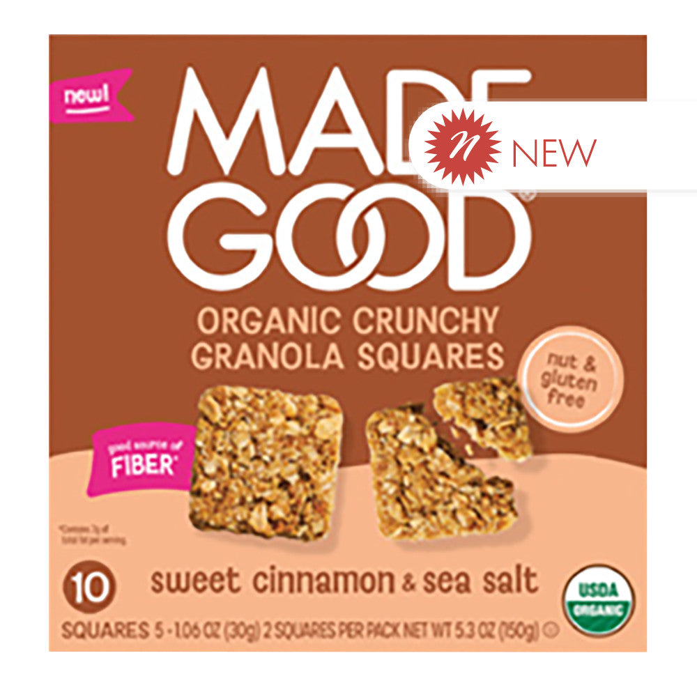 Wholesale Madegood - Crunchy Gran Sqs Sweet Cin&Ss(5Ct) - 5.3Oz- Bulk