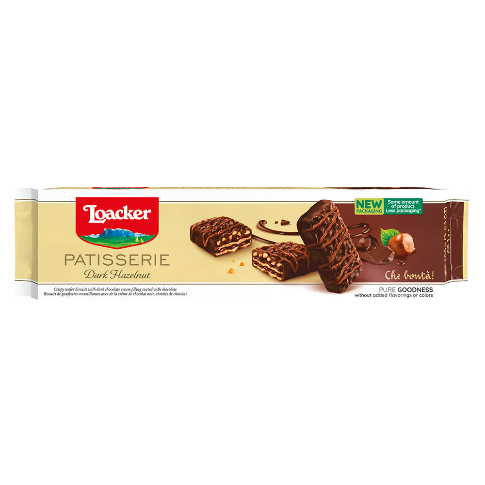 Wholesale Loacker Gran Pasticceria Dark Hazelnut Biscuits 3.53 Oz Box- Bulk