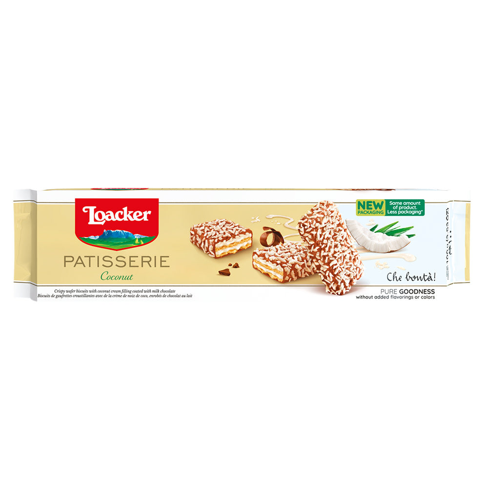 Wholesale Loacker Pasticceria Coconut Biscuits 3.53 Oz Box- Bulk