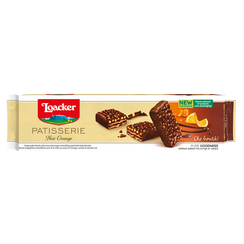 Wholesale Loacker Pasticceria Noir Orange Biscuits 3.53 Oz Box- Bulk