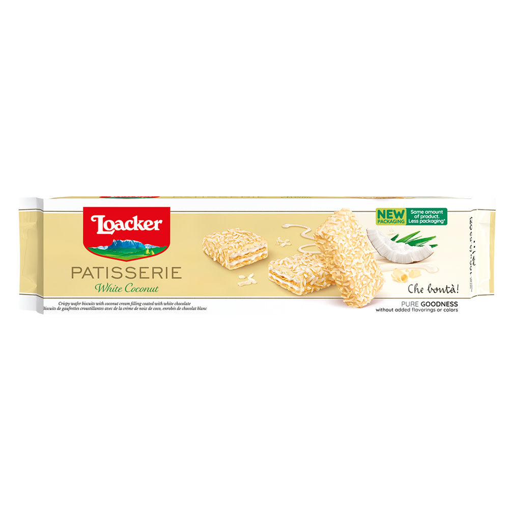 Wholesale Loacker Pasticceria White Coconut Biscuits 3.53 Oz Box- Bulk
