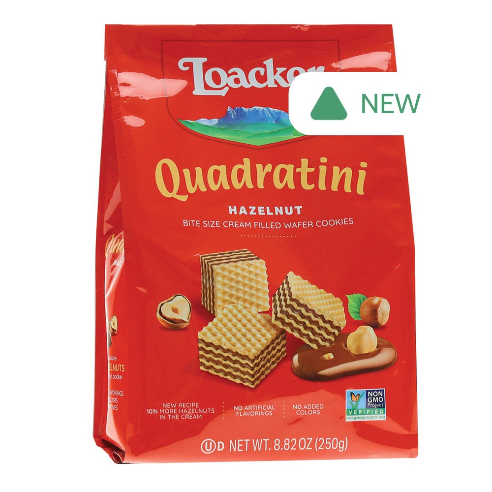 Wholesale Loacker Hazelnut Quadratini 8.82 Oz Bag- Bulk