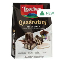 Wholesale Loacker Quadratini Cocoa & Milk 8.82 Oz Bag- Bulk