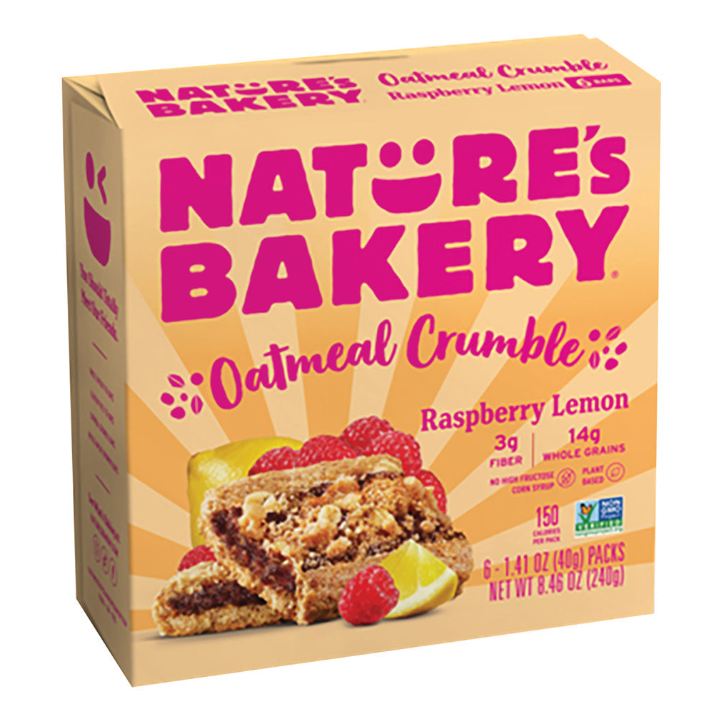 Wholesale Nature'S Bakery Raspberry Lemon Oatmeal Crumble Bars 8.46 Oz Box- Bulk