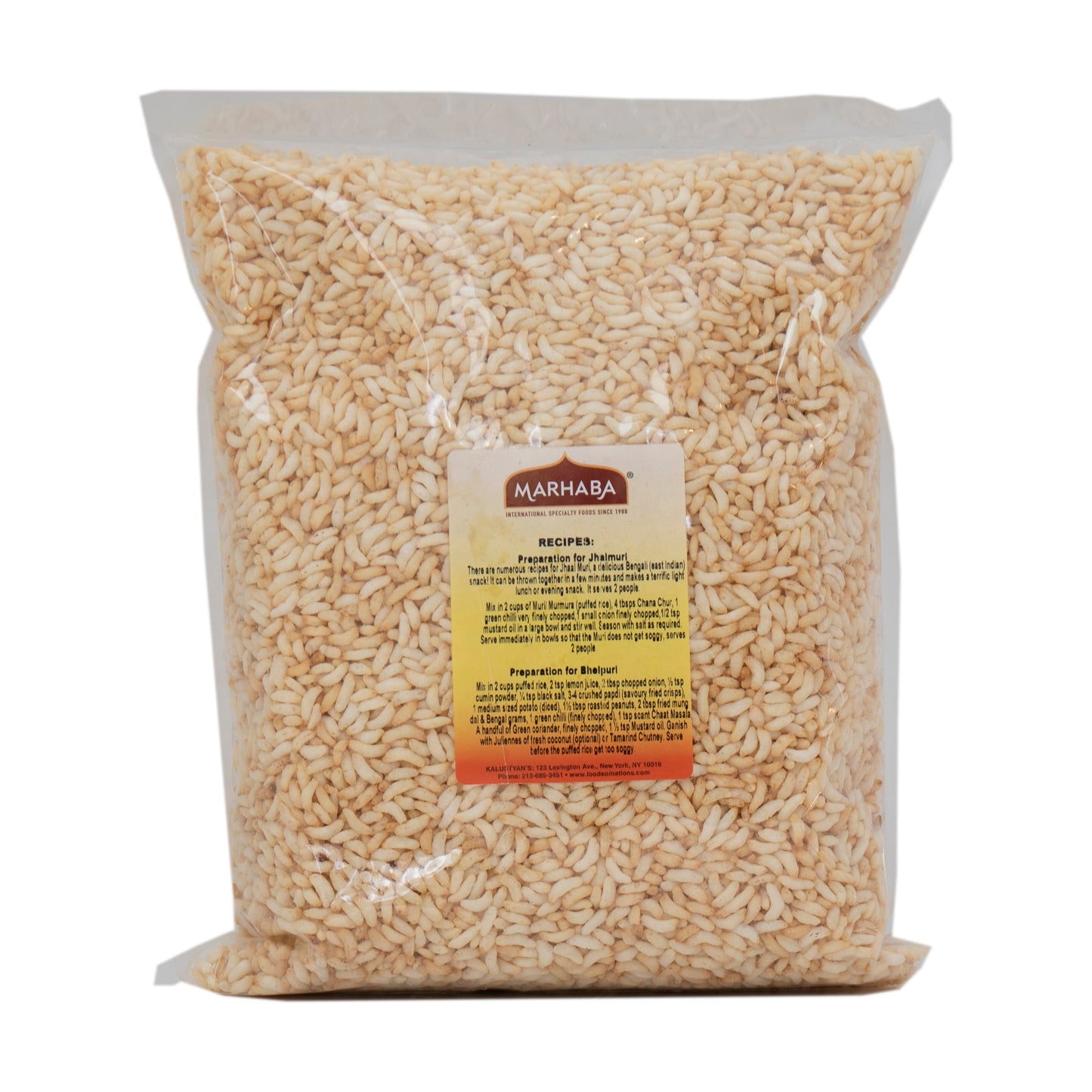 Wholesale Kalustyan's Puffed Rice 1lb- Bulk