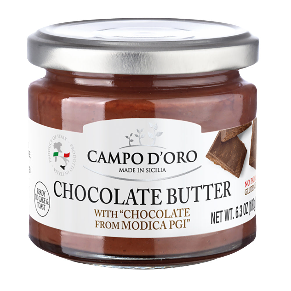 Wholesale Campo D'Oro Chocolate Butter 6.3 Oz Jar- Bulk