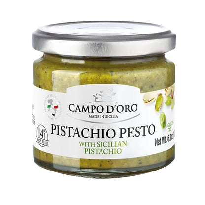 Wholesale Campo D'Oro Pistachio Pesto With Sicilian Pistachio 6.35 Oz Jar- Bulk