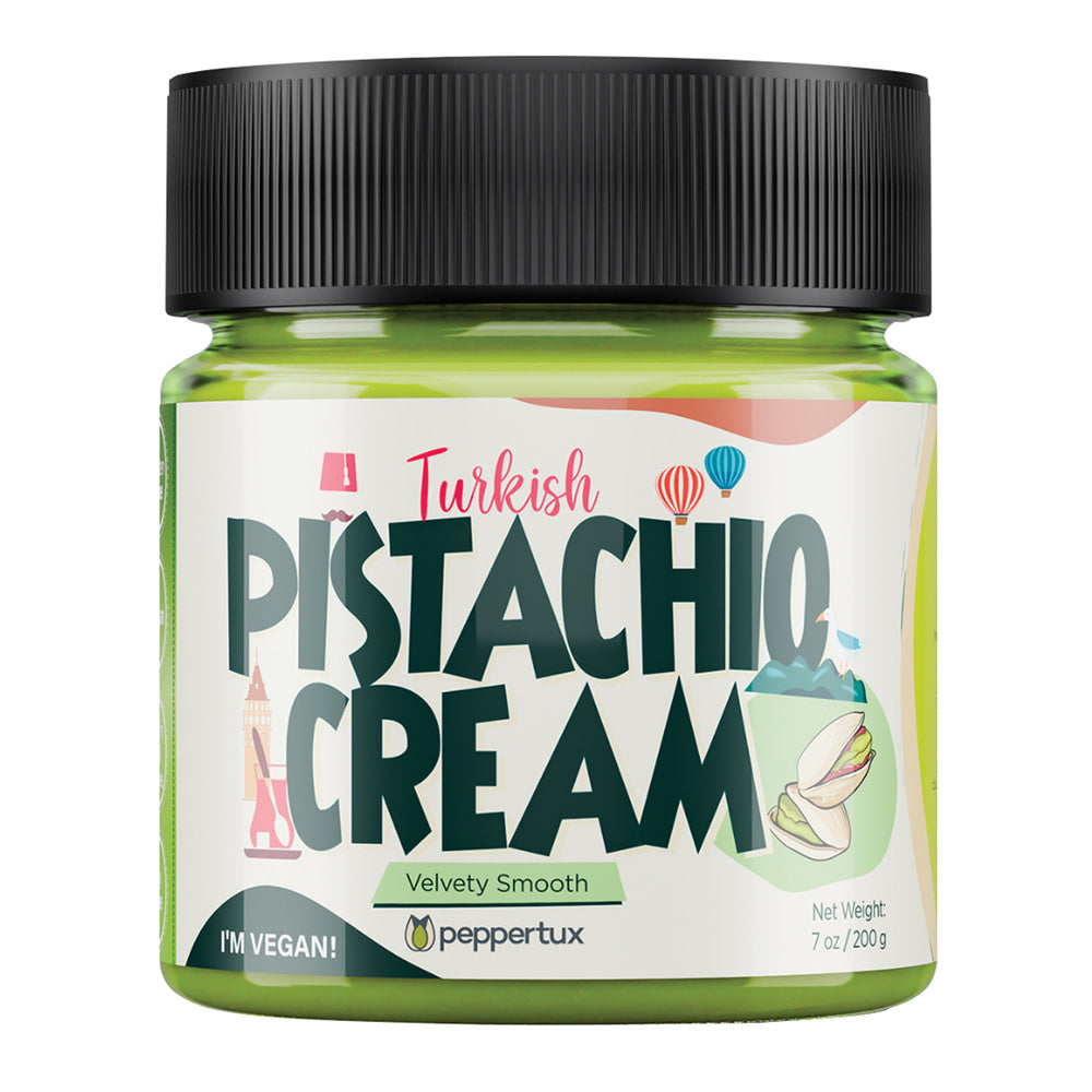 Peppertux Turkish Pistachio Cream 7 Oz Jar