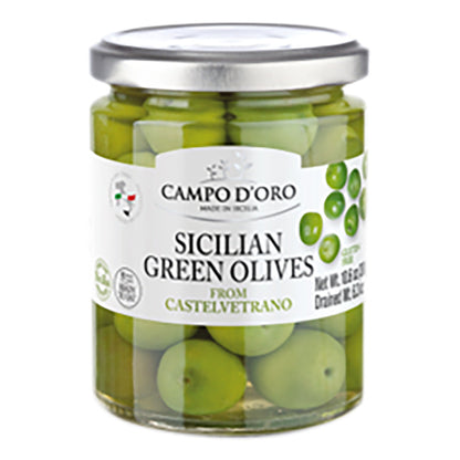 Wholesale Campo D'Oro - Sicilian Green Olives - 10.6Oz- Bulk