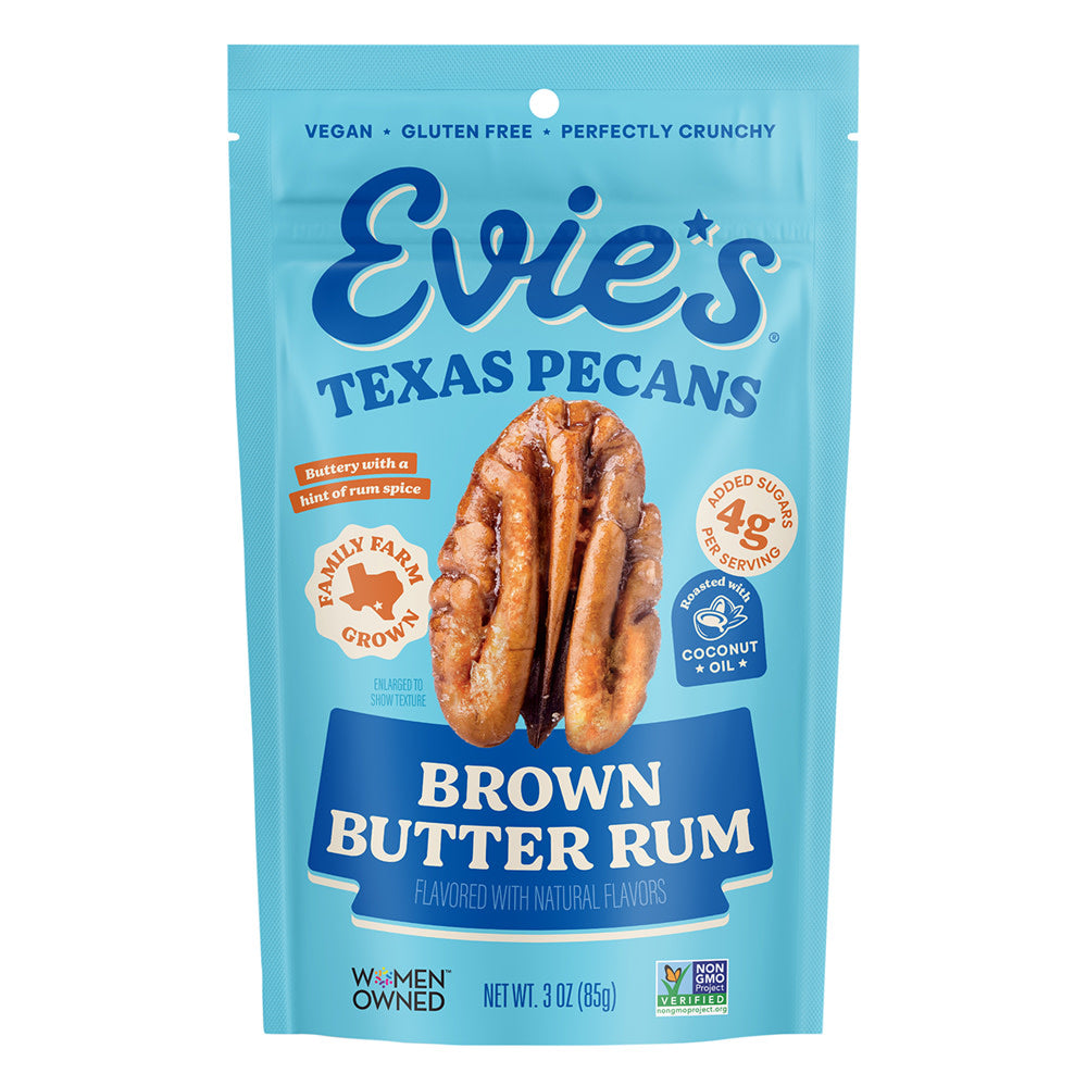 Wholesale Evie'S Brown Butter Rum Pecans 3 Oz Bag- Bulk
