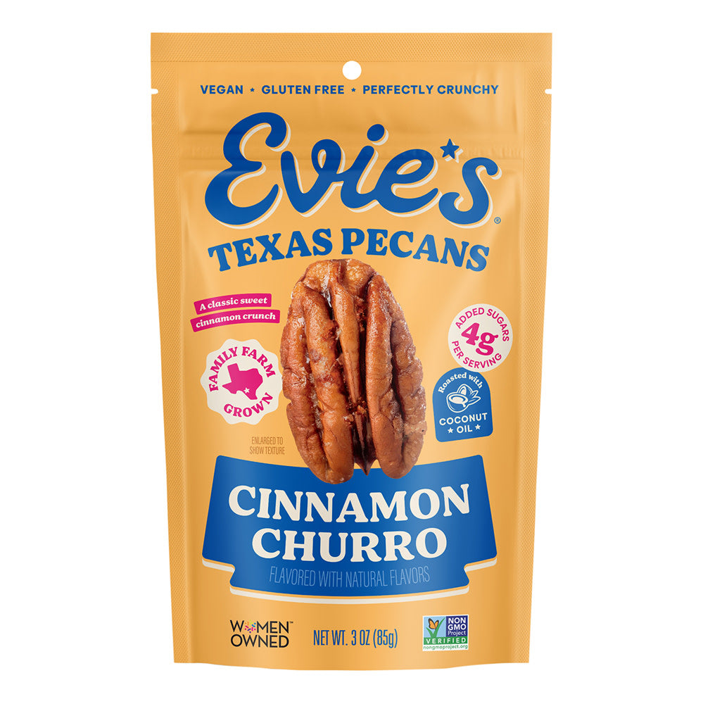 Wholesale Evie'S Cinnamom Churro Pecans 3 Oz Bag- Bulk