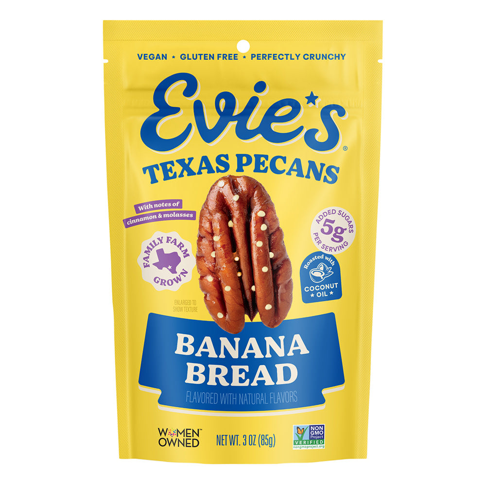 Wholesale Evie'S Banana Bread Pecans 3 Oz Bag- Bulk