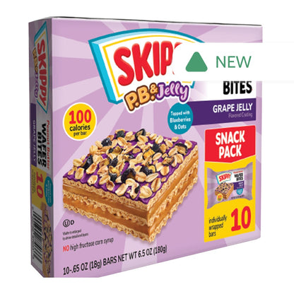 Wholesale Skippy - Wafer Bites - Pb&J Grape(10Ct) - 10.65Oz- Bulk