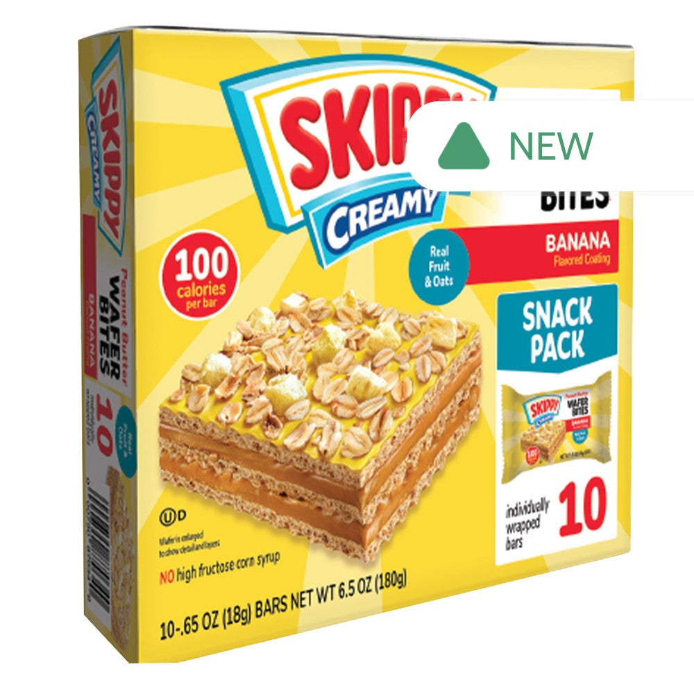 Wholesale Skippy - Wafer Bites - Creamy Banana(10Ct) - 10.65Oz- Bulk